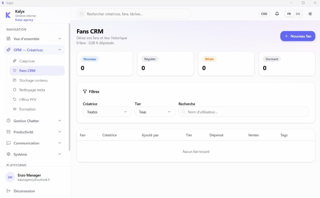 Fans CRM Kalyx